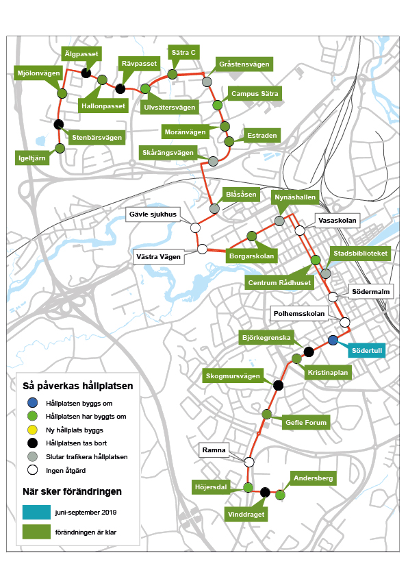 Busslinje 2 blir snabblinje - Gävle kommun