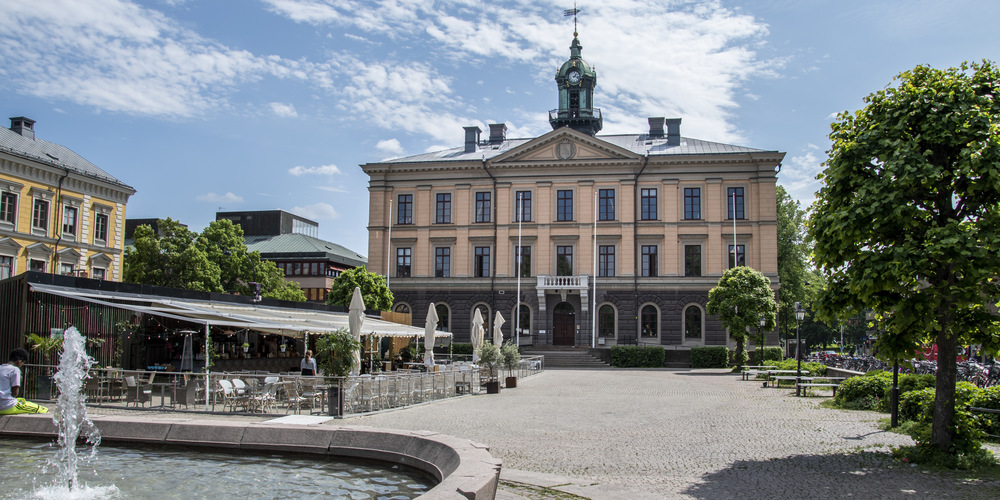 Rådhustorget vy mot Rådhuset