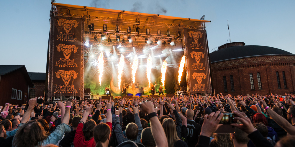 Publikhav Gefle Metal festival.