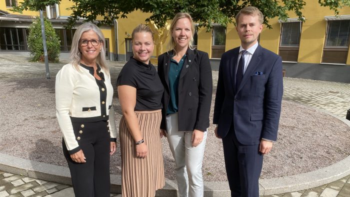 Åsa Wiklund Lång (S), Katarina Stistrup, Julia Brozin (C) och William Elofsson (M).